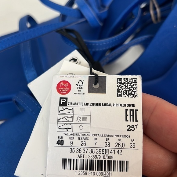 ZARA STRAPPY PLATFORM HEEL SANDALS‎ - Picture 10 of 10